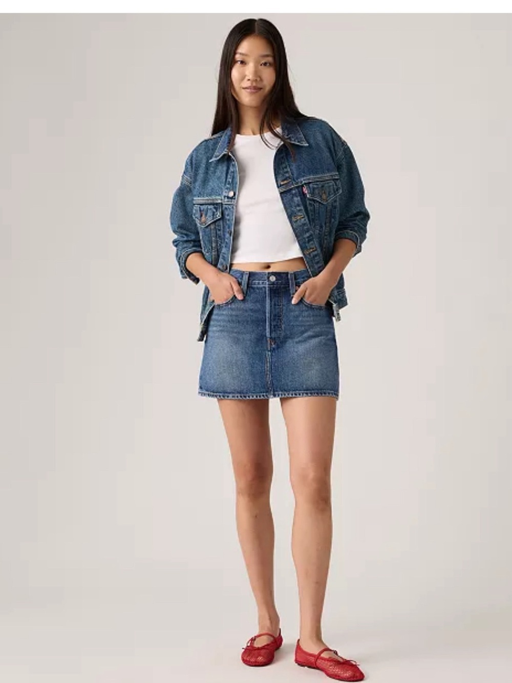 Levi’s Icon Denim MINI Skirt (size 30)